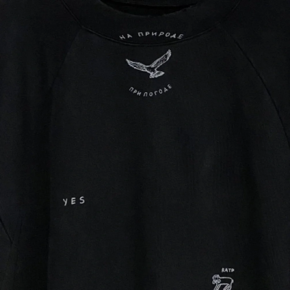 TTSWTRS  Logo Crew Neck Black Sweatshirt UNIFIT Distressed - Picture 7 of 11
